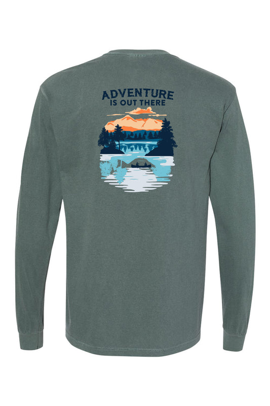 Adventure Is Out There Blue Spruce Long Sleeve
